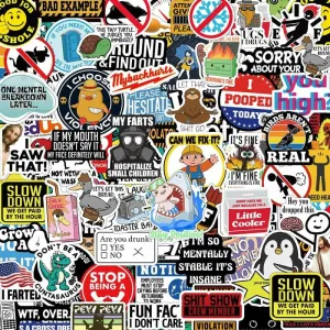150 Funny Stickers For Adults