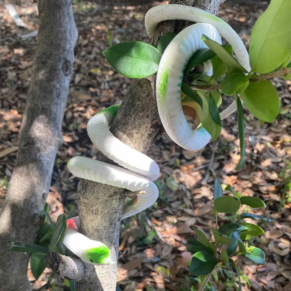 2 X Rubber Snake Realistic Toy Fake Safari Garden Joke Prank Soft Halloween Prop
