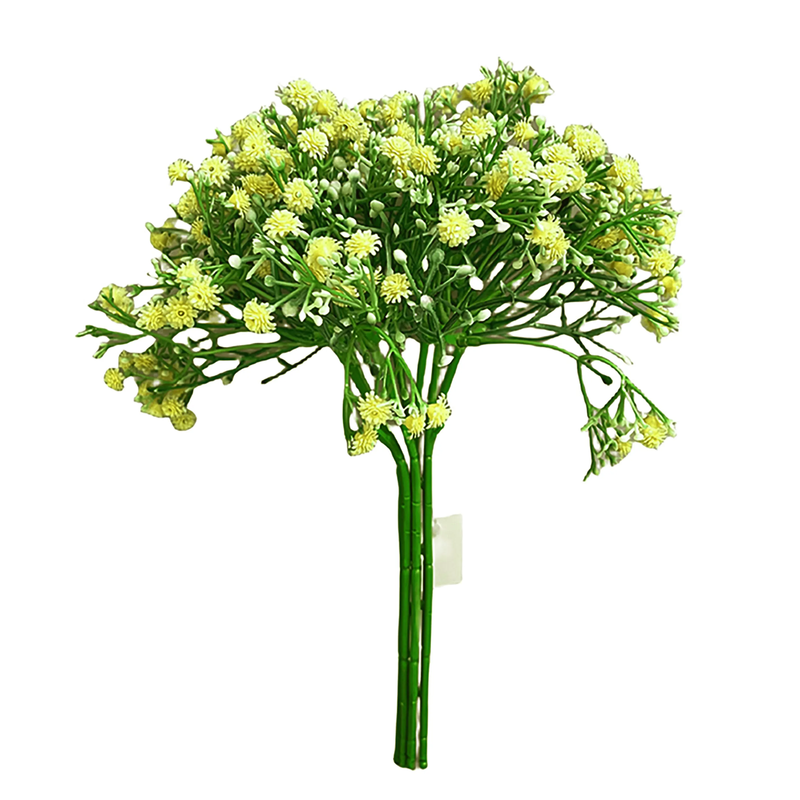 Babymoon Artificial Flowers Bunch | Baby Breath Gypsophila | 7 Head | Home Decoration | Baby Photoshoot Props | Gift Set | Brown