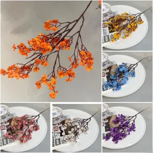 Babymoon Artificial Flowers | Silk Small Gypsophila | Home Decoration | Baby Photoshoot Props | Gift Set | Blue