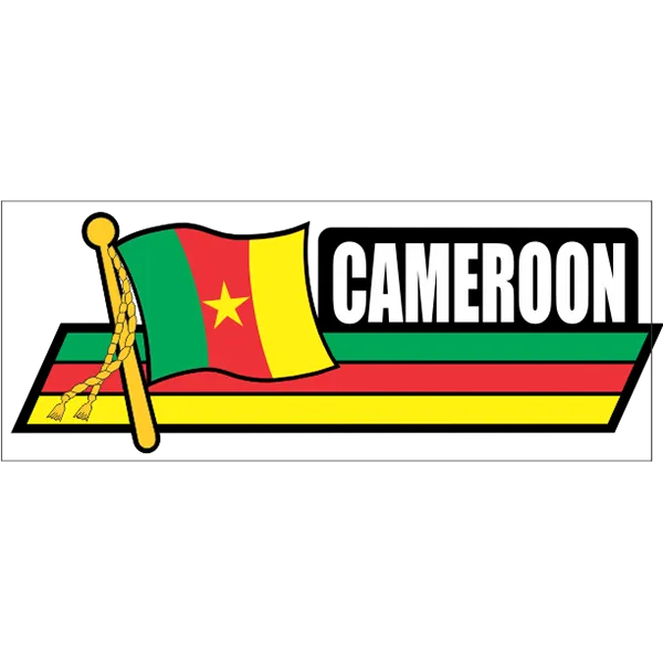 Cameroon Flag Car Sidekick Decal