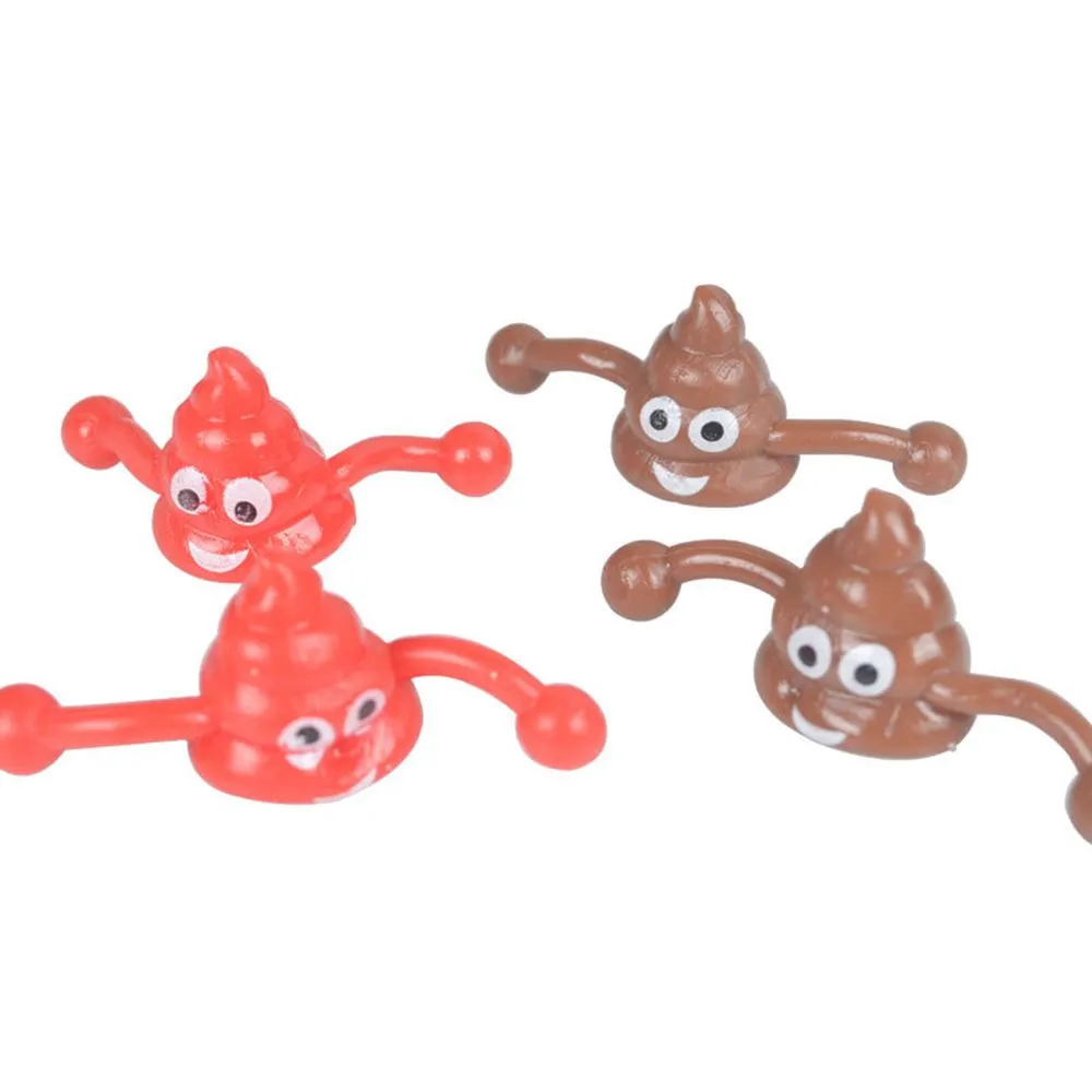 Creative Catapult Poop Tricky Fake Poop Prank Toy Funny Stick On Wall Poop Prank Toy Decompression Toys Kids Toys
