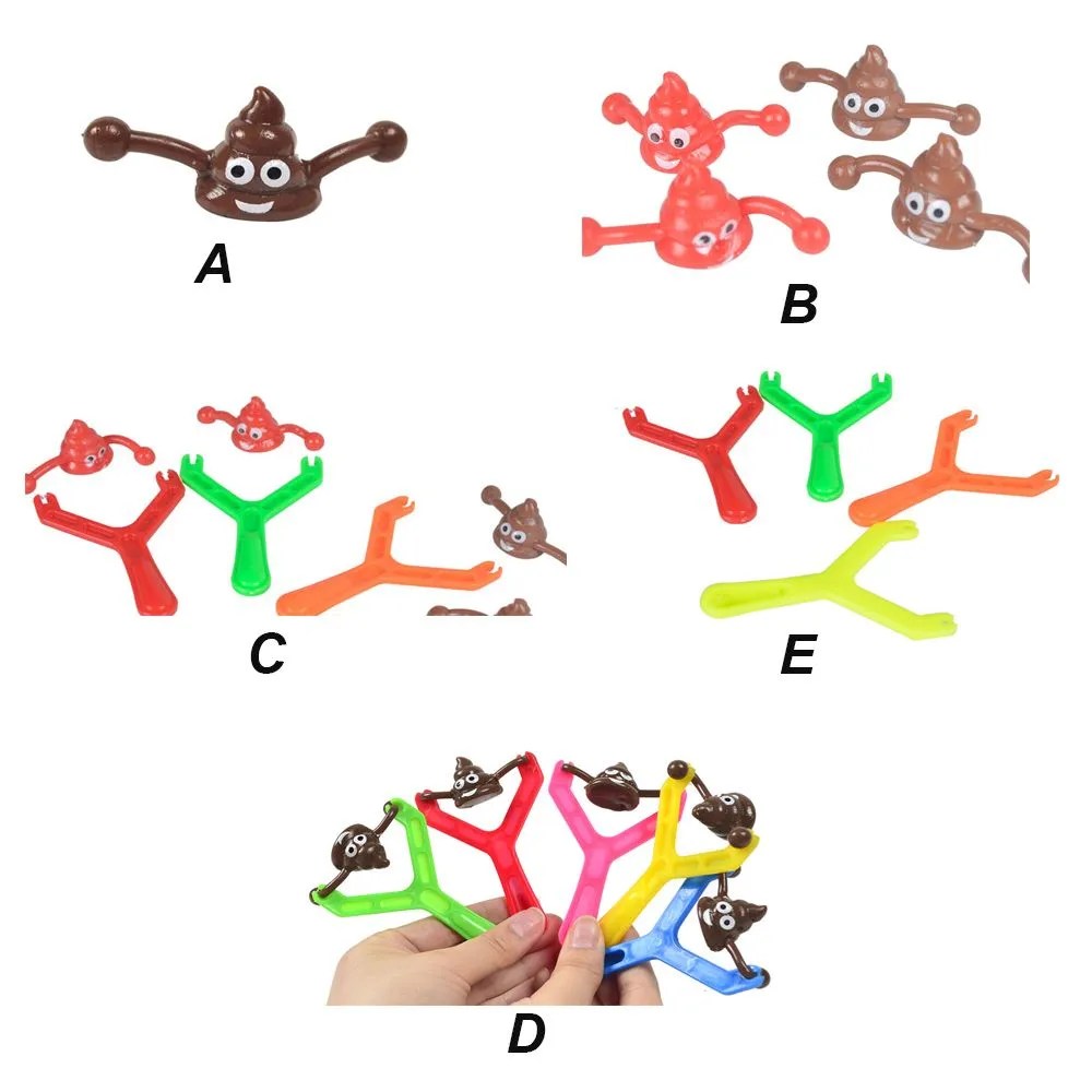Creative Catapult Poop Tricky Fake Poop Prank Toy Funny Stick On Wall Poop Prank Toy Decompression Toys Kids Toys