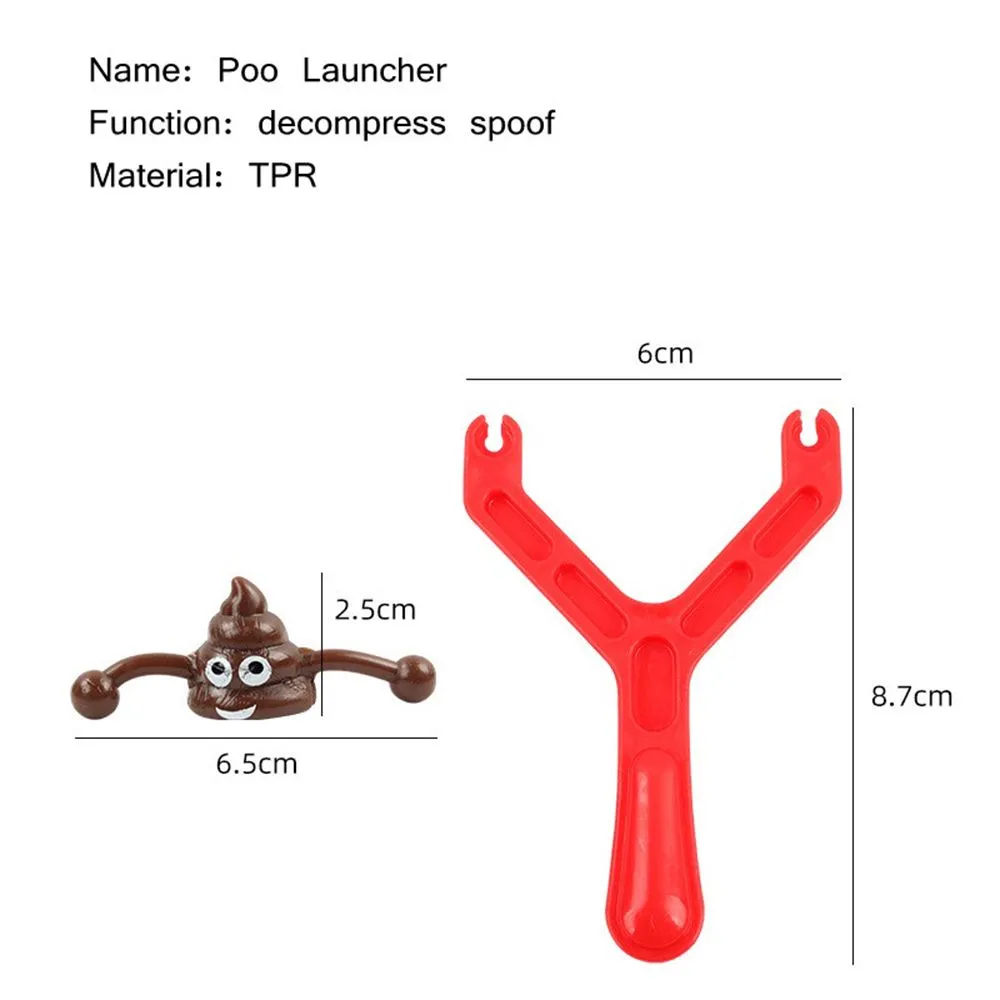 Creative Catapult Poop Tricky Fake Poop Prank Toy Funny Stick On Wall Poop Prank Toy Decompression Toys Kids Toys