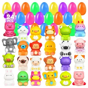Easter Best Gift 50% OFF-24 PCS Easter Eggs Prefilled Slow Rising Squishy Toys