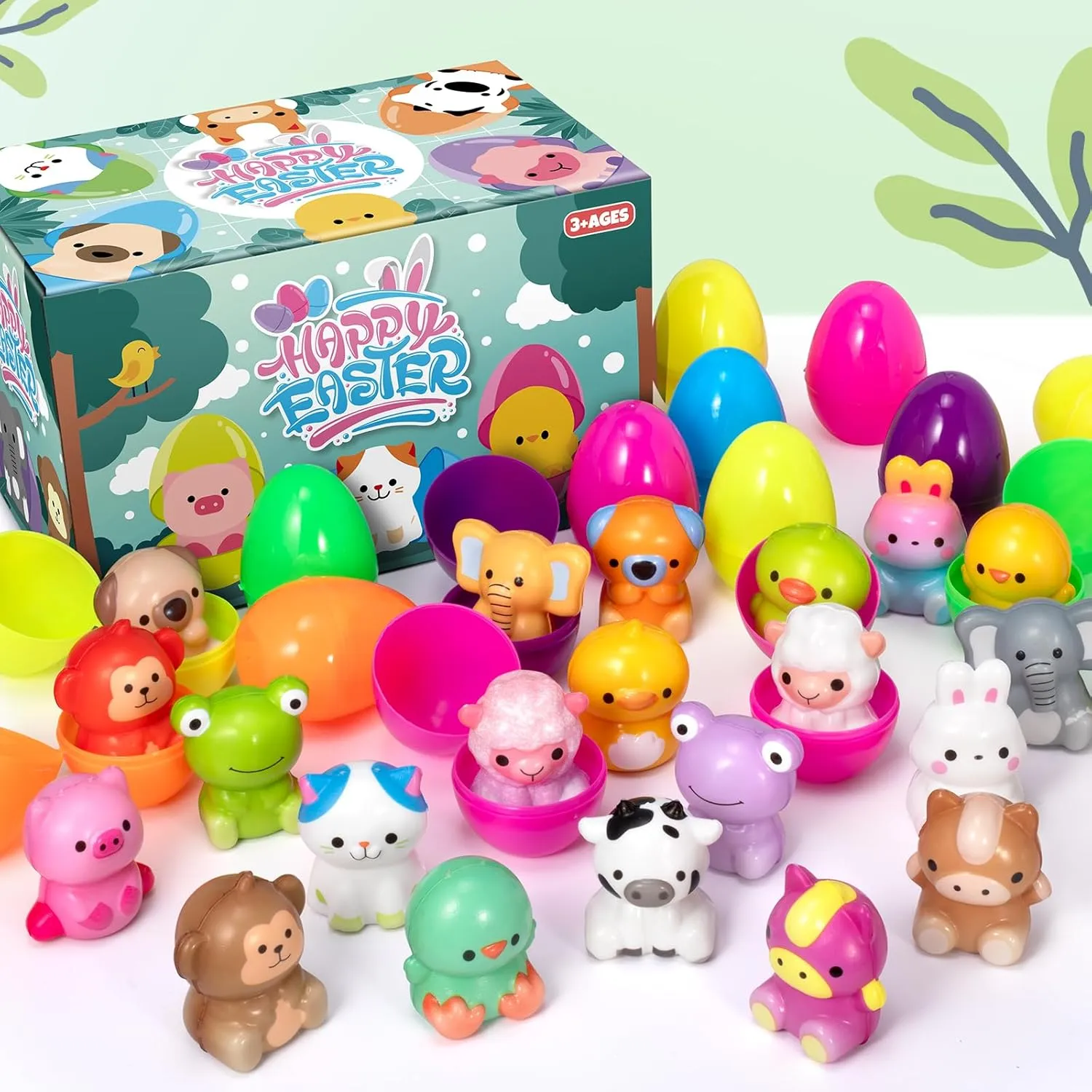 Easter Best Gift 50% OFF-24 PCS Easter Eggs Prefilled Slow Rising Squishy Toys