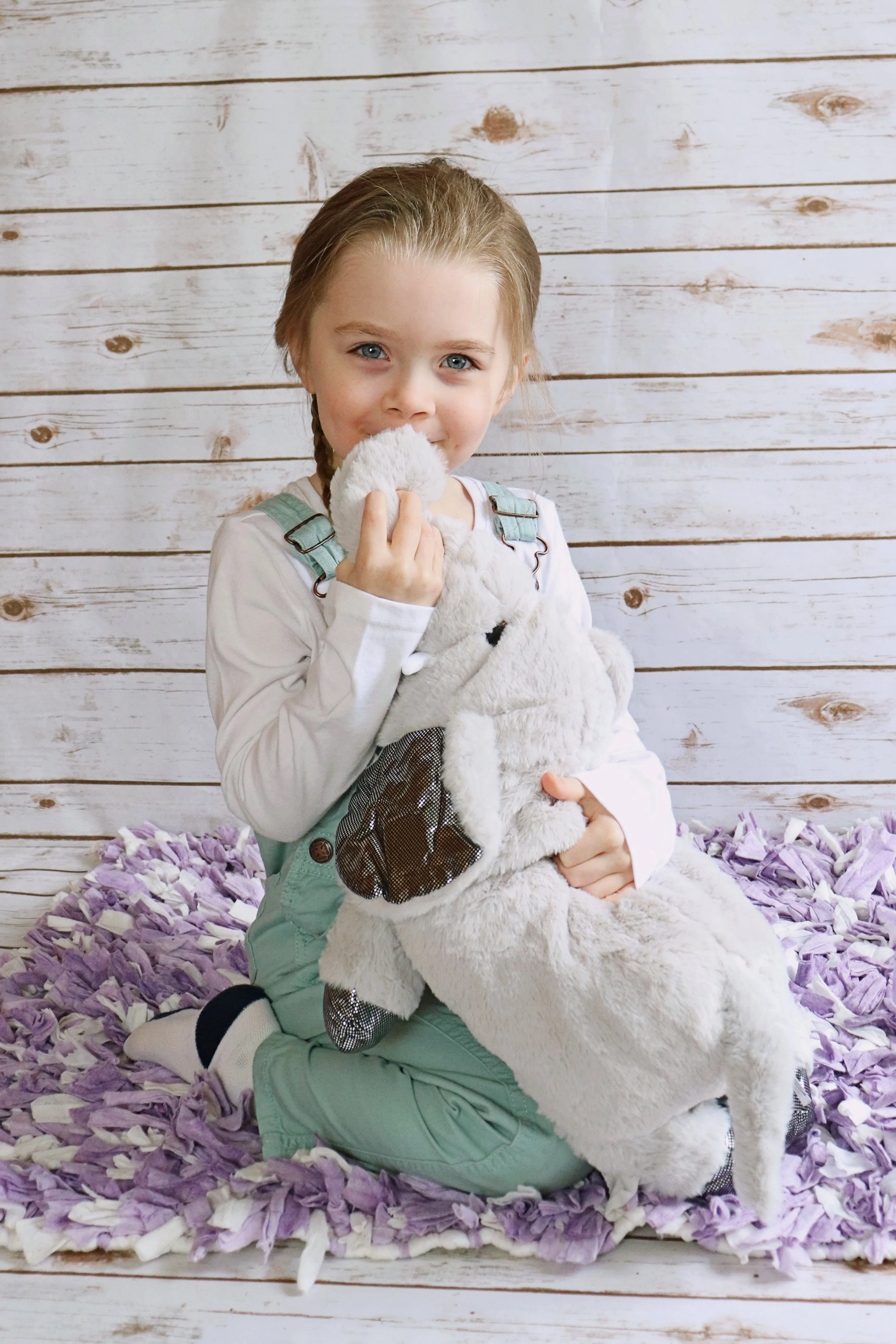 Elephant Stuffed Animal Toy, Gray, 24 Inches
