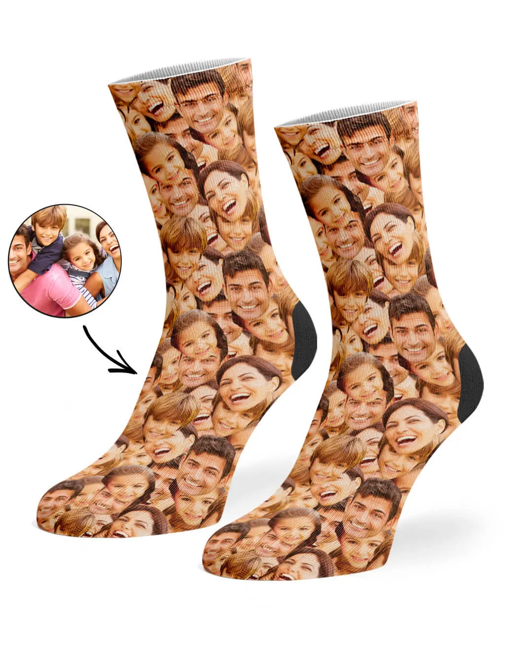 Family Face Mash Up Socks