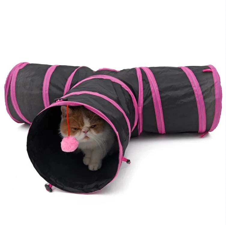 Four Holes Tunnel Toy for Cats