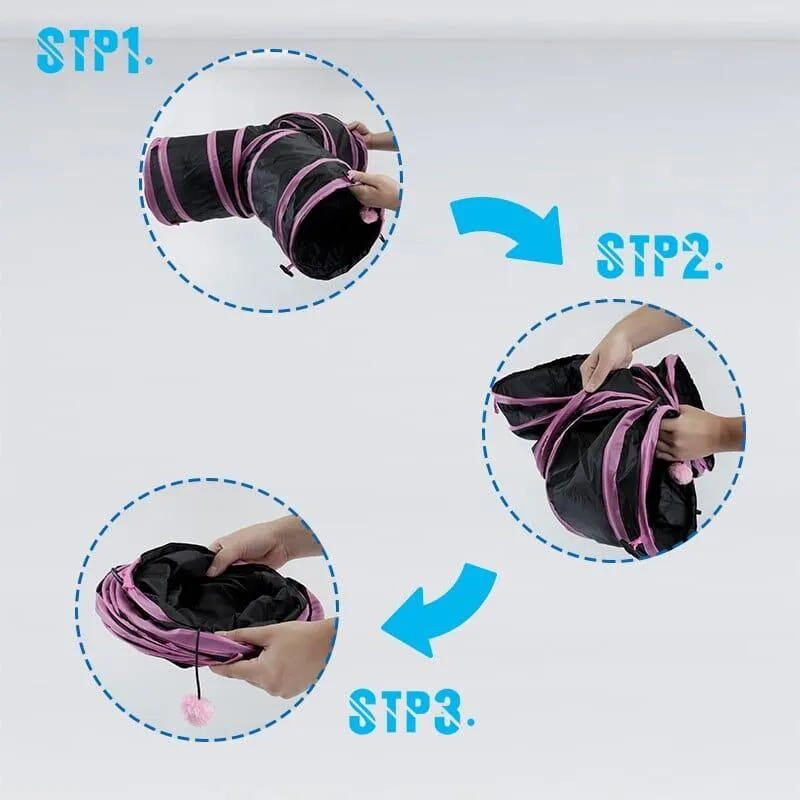 Four Holes Tunnel Toy for Cats