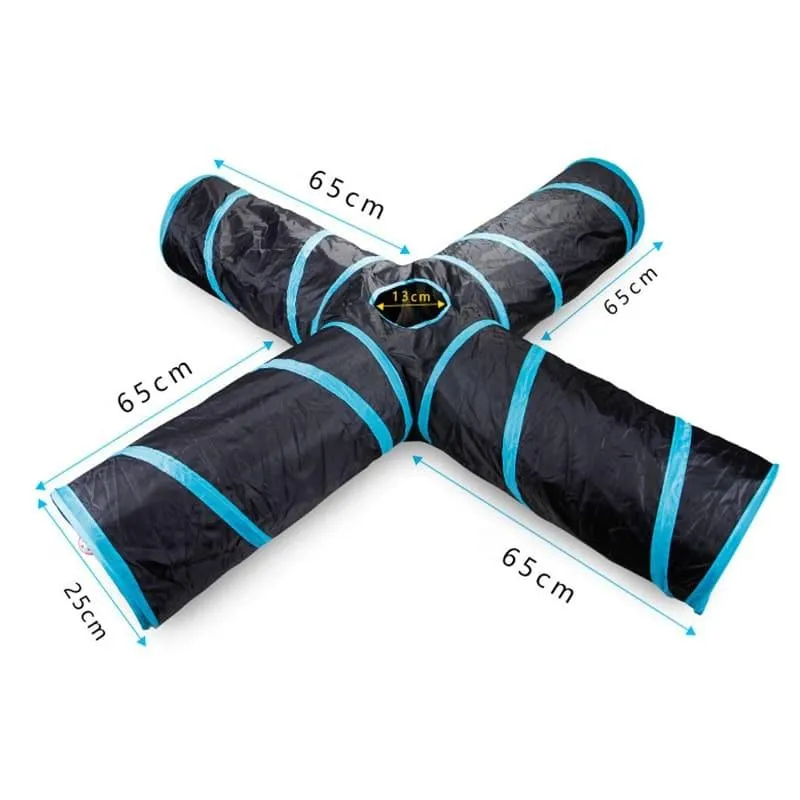 Four Holes Tunnel Toy for Cats