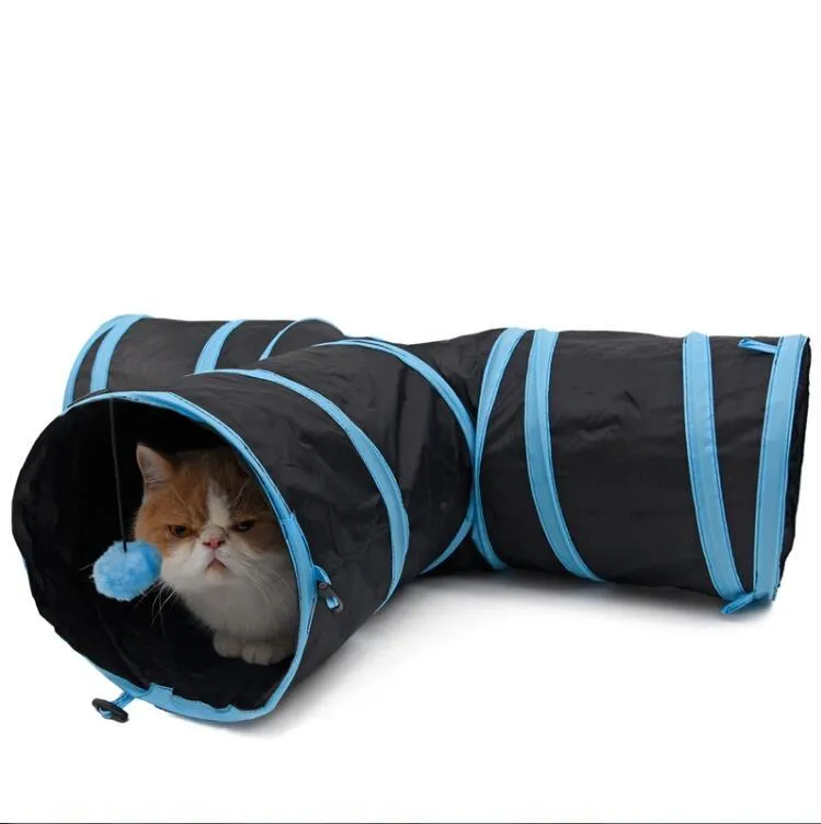 Four Holes Tunnel Toy for Cats