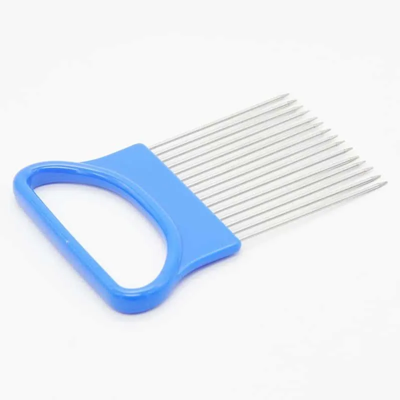 Handy Stainless Steel Vegetable Holder for Slicing