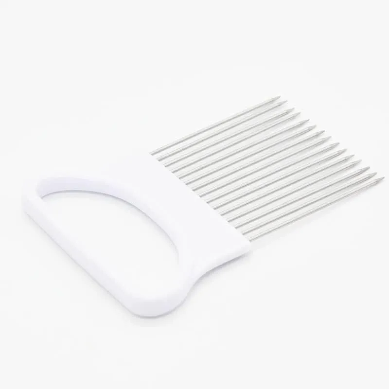 Handy Stainless Steel Vegetable Holder for Slicing