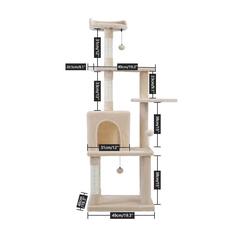 Large Four Layered Scratcher for Cats