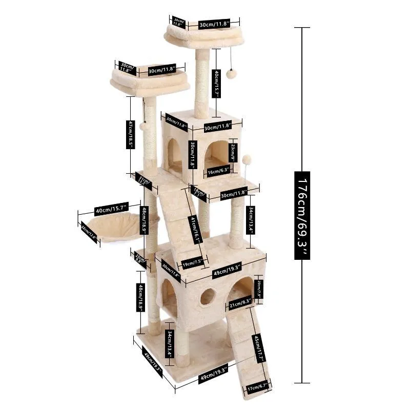 Large Four Layered Scratcher for Cats