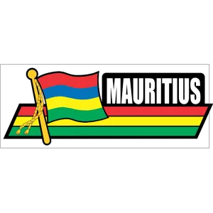 Mauritius Flag Car Sidekick Decal