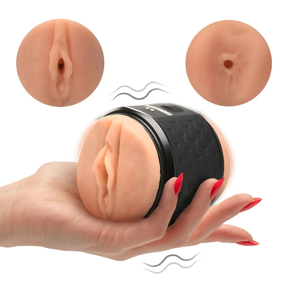 Mistress Vibrating Double Shot Pussy & Ass Mini Masturbator
