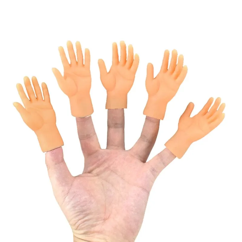 one pair Cartoon Funny Finger Hands Creative Finger Toys Small Hand