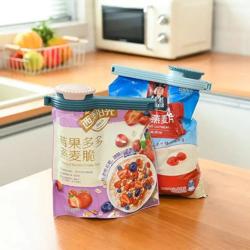 Snacks and Fresh Food Storage with a Reusable, Moistureproof Mini Sealer Bag Clip Kitchen Spray Nozzle Cap Type