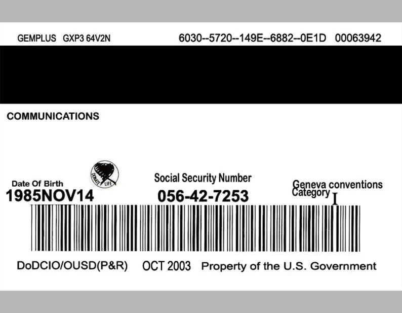 USA Military ID Template  PSD Photoshop File " edit by your info." PDF AND JPEG