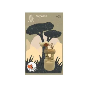 Wooden Push Up Dog To Paint - Egmont Toys