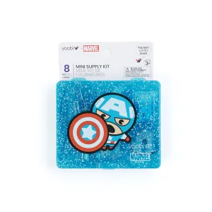 Yoobi Mini Supply Kit | Flat Box Kawaii Captain America | Toysmith